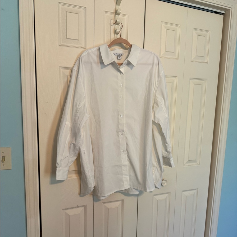 Athleta Crisp White Dress Shirt